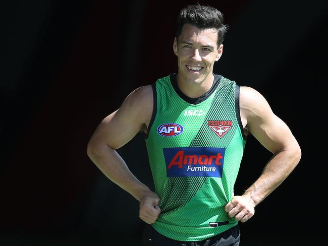 Essendon training at Tullamarine. Dylan Shiel at training today   . Pic: Michael Klein