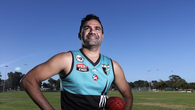 Former Port Adelaide and North Melbourne forward Lindsay Thomas has been a goalkicking machine for Portland in the Adelaide Footy League. Picture: Sarah Reed