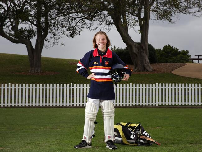 Cricketer and Junior Sports Star nominee Chloe Brunker. Picture: Virginia Young