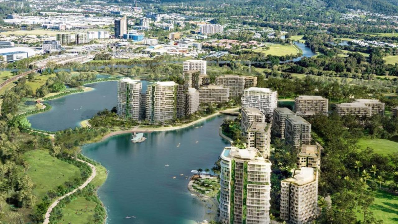 Artist impression of proposed Breakwater Robina development at Robina. Picture: Supplied