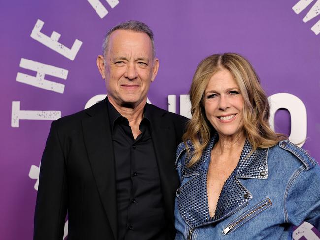 Tom Hanks with wife Rita Wilson at the Saturday Night Live special in New York. Picture: Getty Images