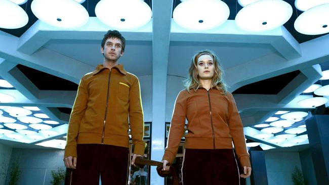 The relationship between David (Dan Stevens) and Syd Barrett (Rachel Keller) propels Legion forward — literally. Picture: FX