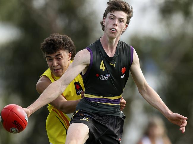 Darcy Wilson in action for the Murray Bushrangers.