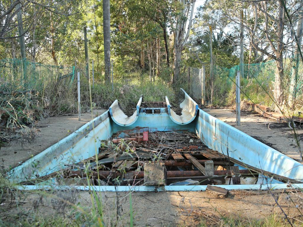 Pictured is the remains of what was Magic Kingdom theme park in Lansvale in Sydneys west. It operated in the 1970s and 80's but has been abandoned since the mid 90's. Picture: Richard Dobson