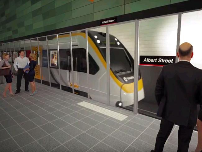 An artist’s impression of Albert Street station.