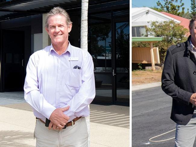 Livingstone mayor Andrew Ireland and deputy mayor Adam Belot.