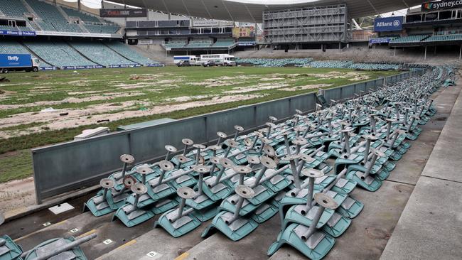 Demolition is underway on the old Sydney Football Stadium. Picture: Supplied