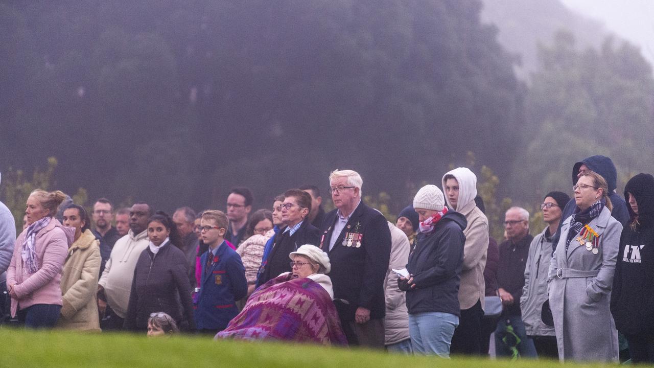 Anzac Day dawn service, Monday, April 25, 2022. Picture: Kevin Farmer