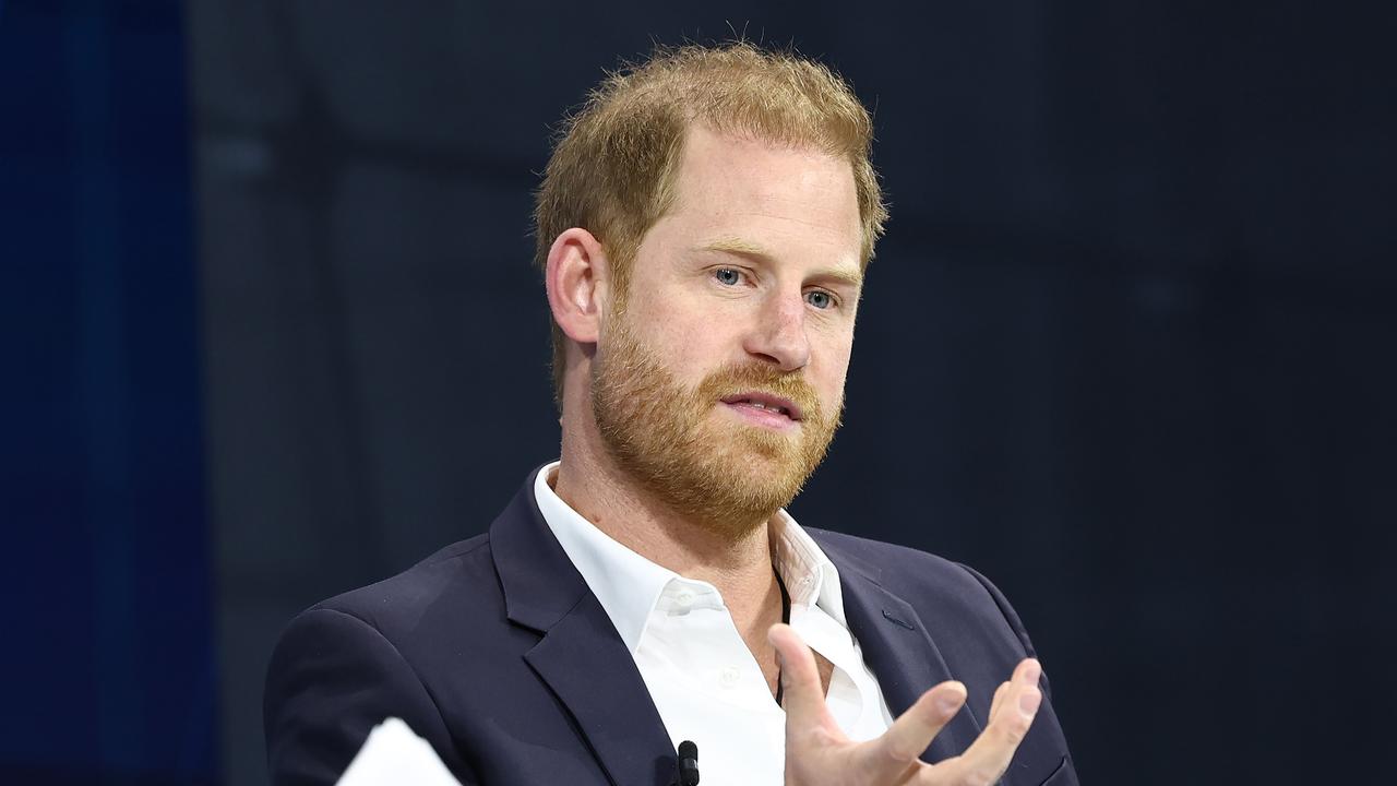 Harry was mocking speculation about their marriage at the DealBook summit. Picture: Michael M. Santiago/Getty Images