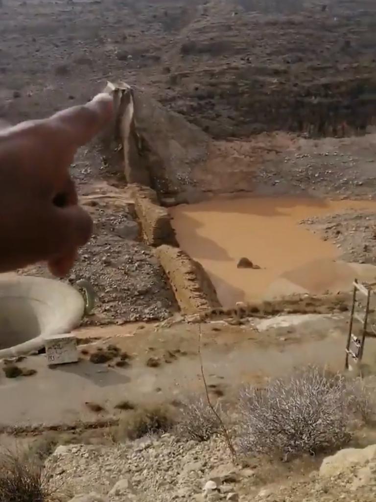 The muddy water can be seen at the foot of the dam. Picture: Google Maps.