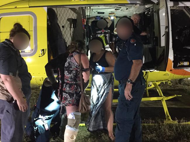 The boy and his mother were airlifted to Sunshine Coast University Hospital after the attack. Picture: Supplied