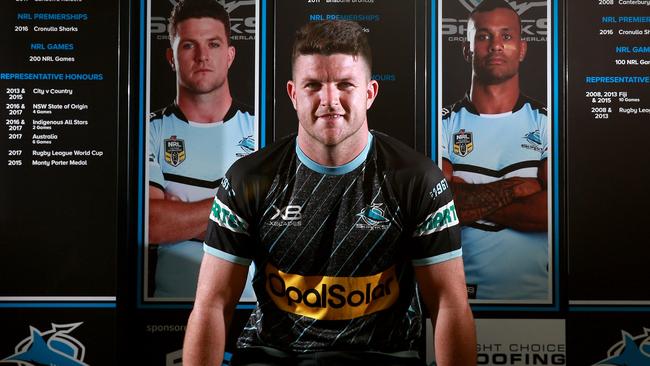 Cronulla Sharks media opp ahead of their preliminary final game against Melbourne Storm this weekend. Chad Townsend. Picture: Toby Zerna