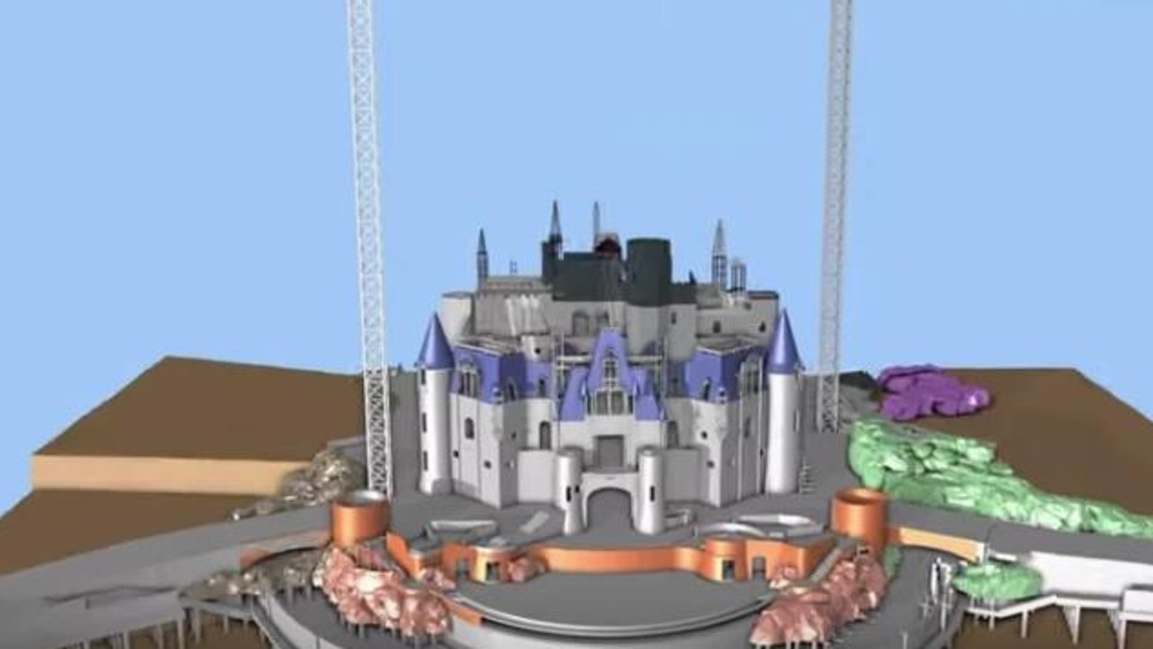 Rides are built using computer programming software.