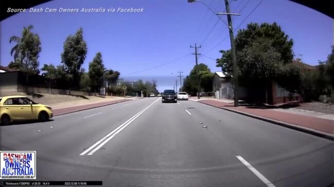 Elderly woman on a mobility scooter and a car collided on a busy Perth motorway.