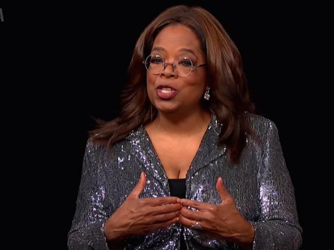 Oprah Winfrey presented the Emmys’ Governor's Award to Tyler Perry.