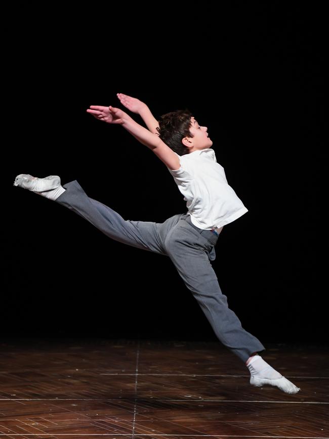 River Mardesic is one of four boys playing Billy Elliot. Picture: James D. Morgan