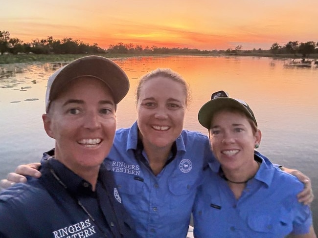 Territory fishos Megan White, Bree Martin and Hydee who captured the stunning footage at Corroboree