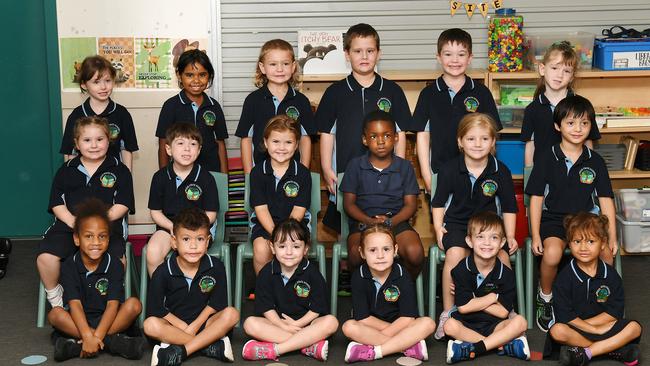 WEIR STATE SCHOOL Prep MS, Michaela Snell. Picture: Shae Beplate. Weir State School Prep MS TEACHER: Michaela Snell TEACHER AIDE: Kaye Trotter BACK: Thea, Tahnee Mabo, Rhys McGilvray, Connor Ley, Boston Goodwin, Alice Spence. MIDDLE: Evelyn Michalak, Levi Cameron, Charlie Munro, Jason Iheanacho, Aria Elkin, Jack Chalmers. FRONT: Eron Namok, Gelward Hold, Alexis Haley, Mckenna, Rheed Holmes, Euleilah Green.