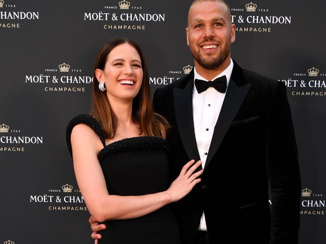 SJesinta Franklin and Buddy Franklin. Picture: Getty