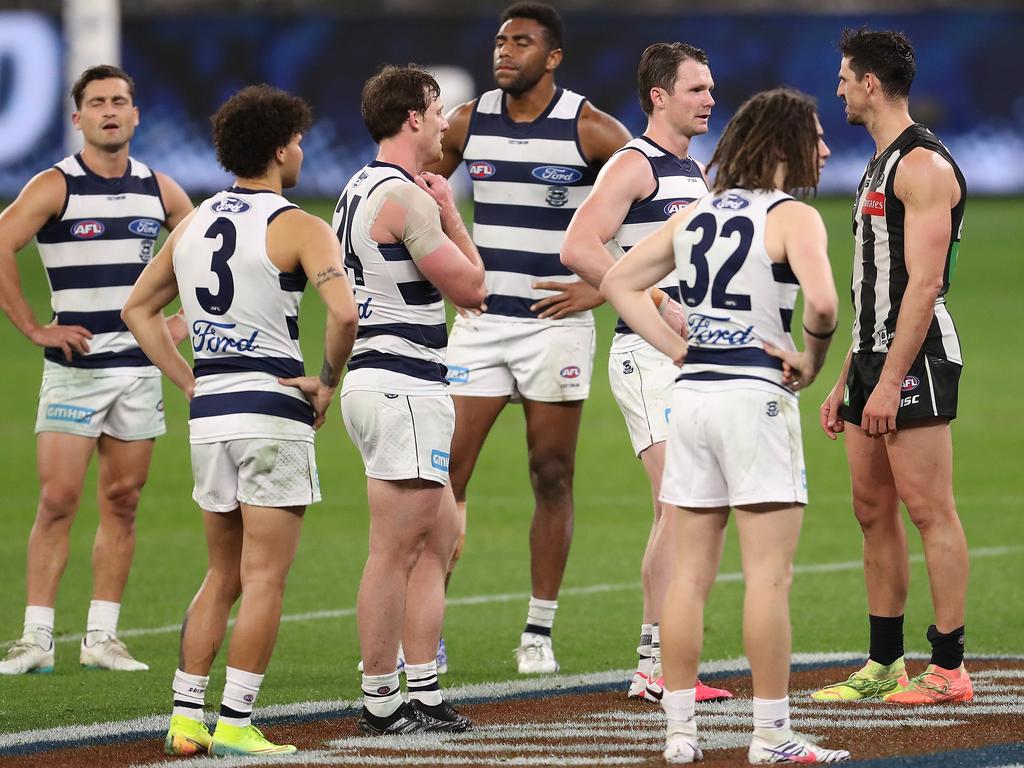 Geelong fell short against the Pies.