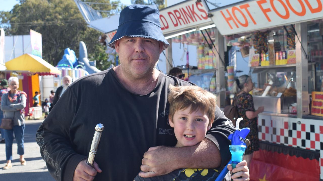 Daniel and Sebastian Miller at the Yeppoon Show on Sunday. Picture: Aden Stokes