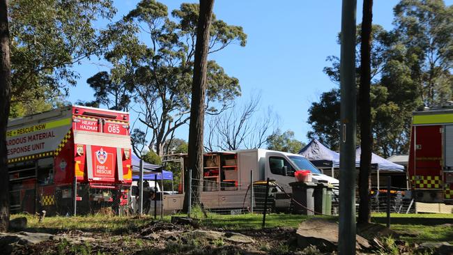 The granny flat was raided by police in August. Picture: NSW Police