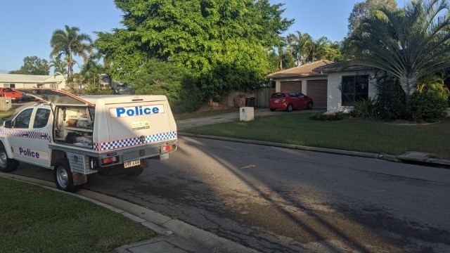 Police investigators were on scene at a Thuringowa house on Friday morning where a woman was stabbed.