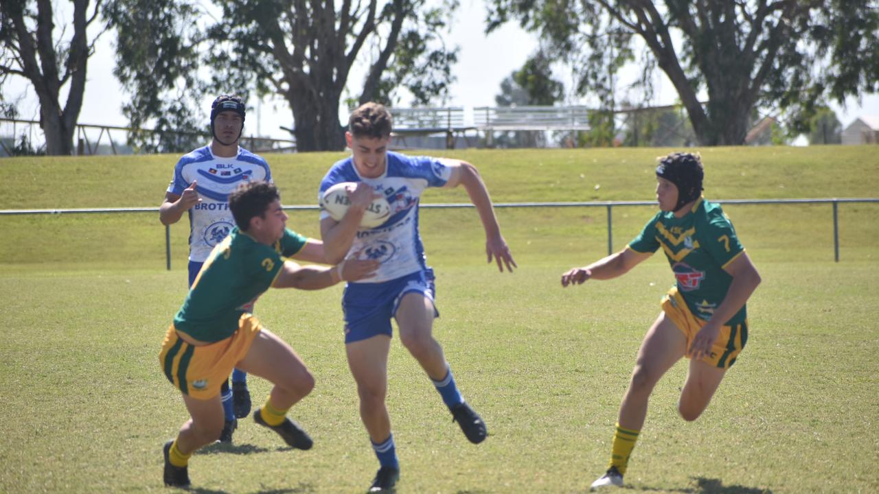 Tom Duffy for Ignatius Park against St Brendan's College in the Aaron Payne Cup round seven match in Mackay, August 4, 2021. Picture: Matthew Forrest