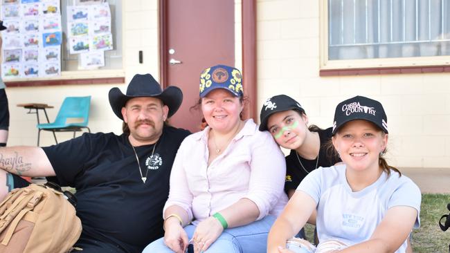 Ipswich locals Darryl, Sirena, Lilly-May, and Ellah-Rose, at the Gatton Showgrounds on Saturday morning, September 30, for the Lights on the Hill Memorial event.