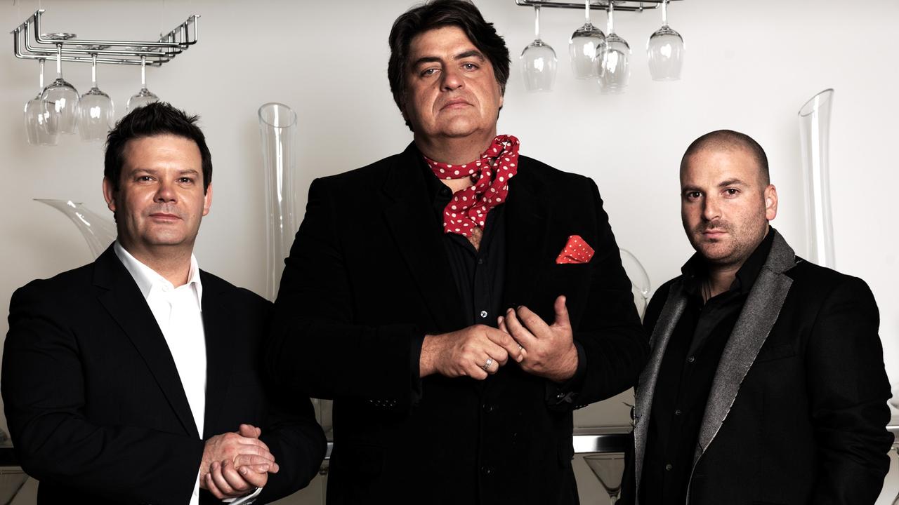 Gary Mehigan, Matt Preston and George Calombaris back in 2009 when they became judges of MasterChef Australia.