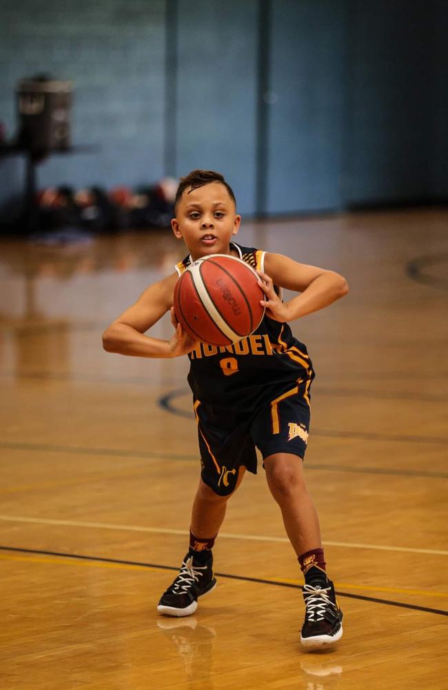 Logan Thunder player Isaiah Carter.