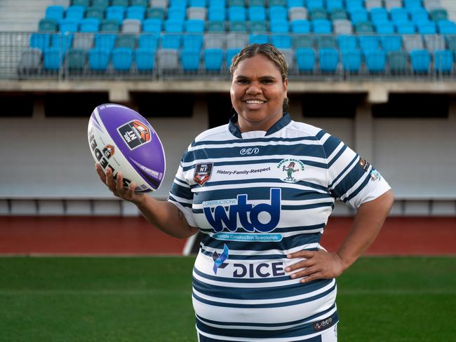 Darwin Brothers Bianca Scrymgour ahead of the 2024 NRL NT grand final. Picture: Pema Tamang Pakhrin