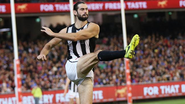 Brodie Grundy is in All-Australian contention. Picture: Michael Klein