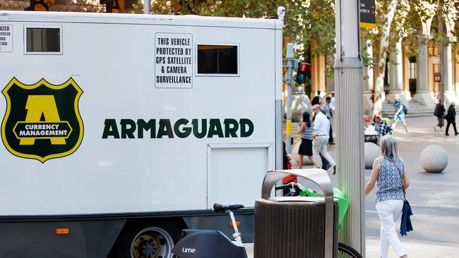 Armaguard will continue to deliver cash to major businesses for another 12 months. Picture: NCA NewsWire / Nikki Short