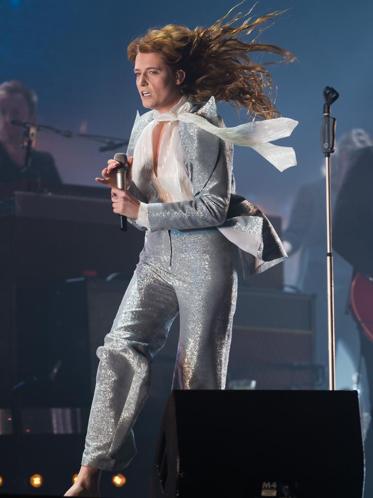 Florence Welch of Florence and the Machine performs on The Pyramid Stage during the 2015 Glastonbury Festival. Picture: Getty