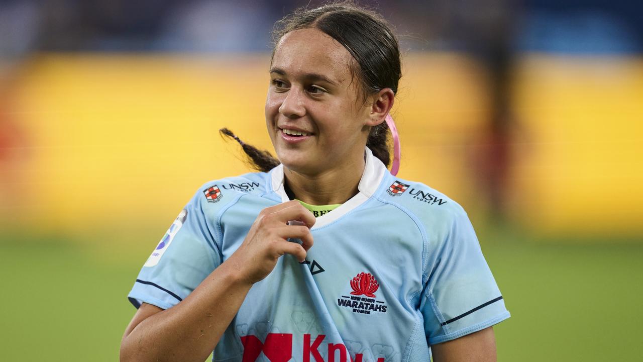 The incredible Waiaria Ellis playing with the Waratahs as a 16-year-old.