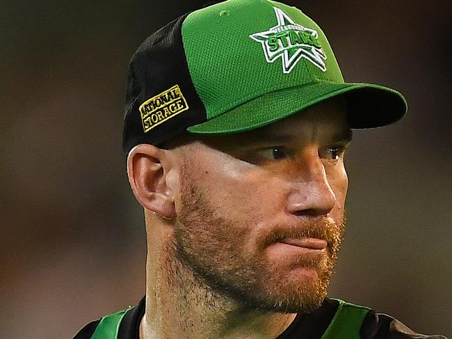 John Hastings of the Stars eacts after losing the Big Bash League cricket match between the Melbourne Stars and the Brisbane Heat at the MCG in Melbourne, Tuesday, January 2, 2018. (AAP Image/Julian Smith) NO ARCHIVING, EDITORIAL USE ONLY, IMAGES TO BE USED FOR NEWS REPORTING PURPOSES ONLY, NO COMMERCIAL USE WHATSOEVER, NO USE IN BOOKS WITHOUT PRIOR WRITTEN CONSENT FROM AAP