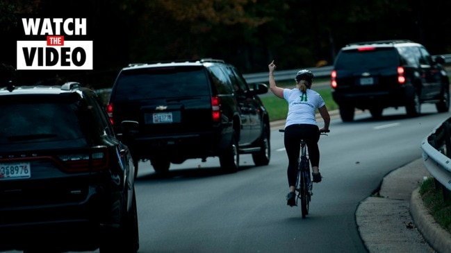 Cyclist who flipped off Trump wins local election