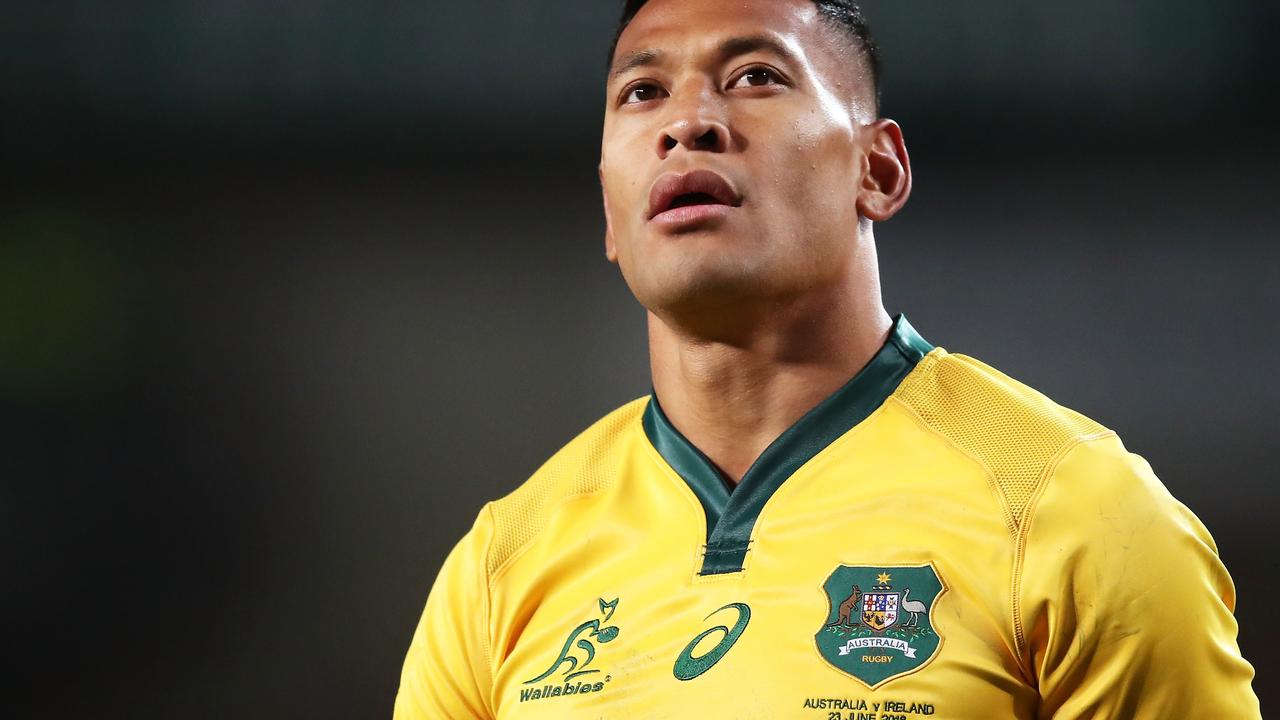 Folau won’t be wearing that jersey again. Picture: Getty