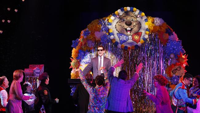 The Australian company of Groundhog Day The Musical. Picture: Jeff Busby