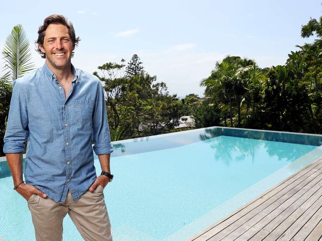 Celebrity landscape gardener Charlie Albone for the 100 Cool Pools Project. Picture: Tim Hunter.