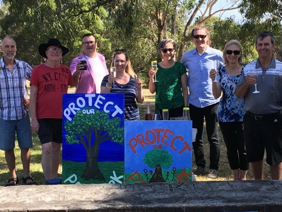 Protect our Peace Park community group. Picture: Supplied.