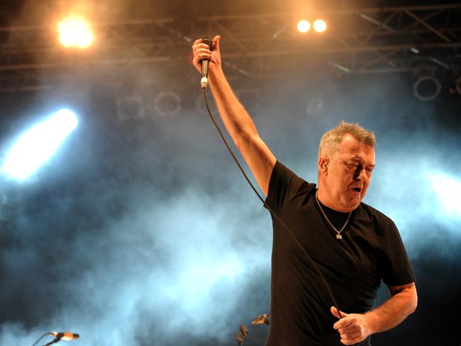 Barnes on stage in 2012, around the time of the incident in Auckland. Picture: News Corp Australia