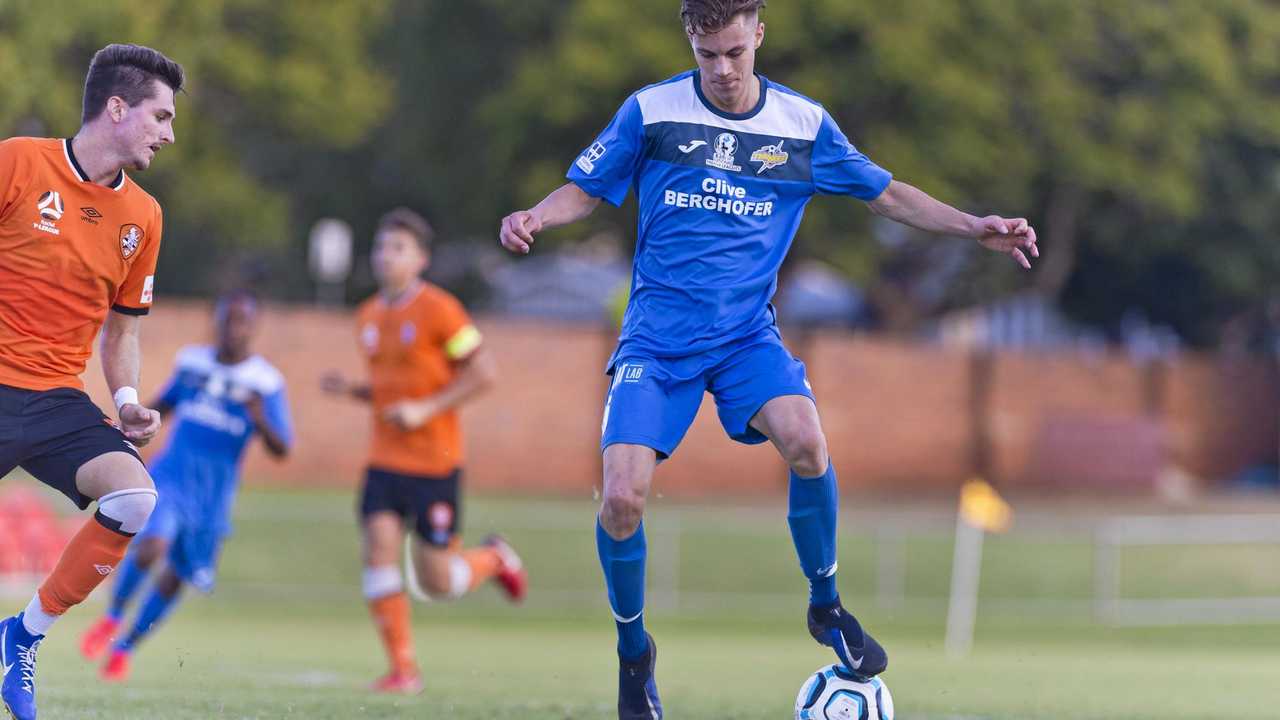 READY FOR WOLVES: The experience of 21-year-old Wade Hall will be called on by South West Queensland Thunder tomorrow in their FFA Cup clash with Wolves FC. Picture: Kevin Farmer