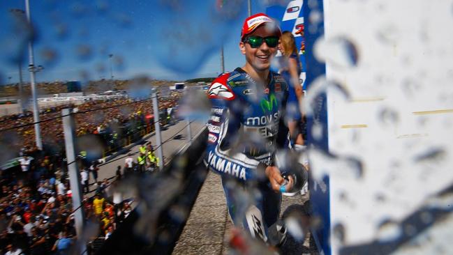 Jorge Lorenzo raced to second place at Misano.