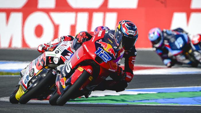 Jacob Roulstone, Moto3, Dutch MotoGP, 29 June 2024. (Gold and Goose/Getty Images/Red Bull Content Pool)