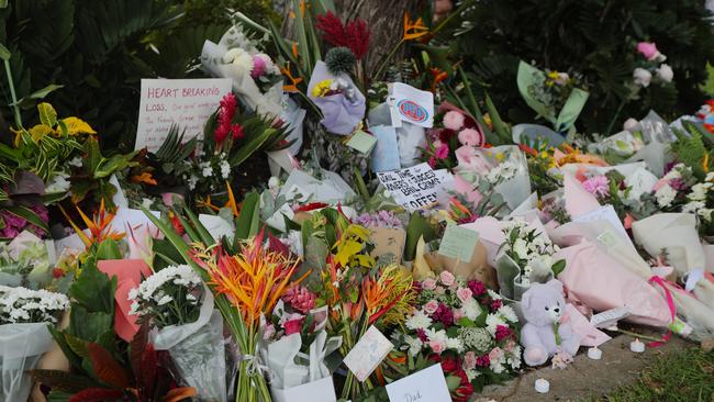 Hundreds gathered outside the Nightcliff Friendly Grocer at sunset last Thursday to mourn the loss of Linford Feick, following an alleged fatal stabbing on Wednesday evening April 23. Picture: Zizi Averill