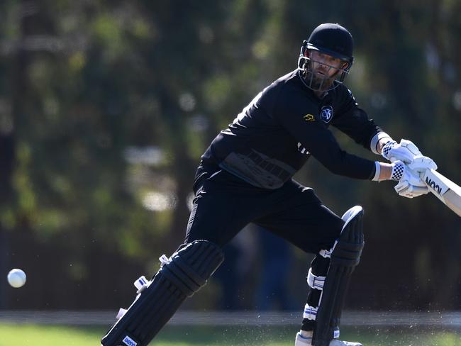 Liam Murphy batting for Subbies club Brunswick last season.