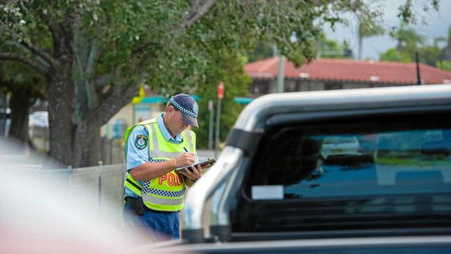 Coffs Harbour-based Traffic and Highway patrol officers are involved in a blitz in school zones. Picture: Trevor Veale