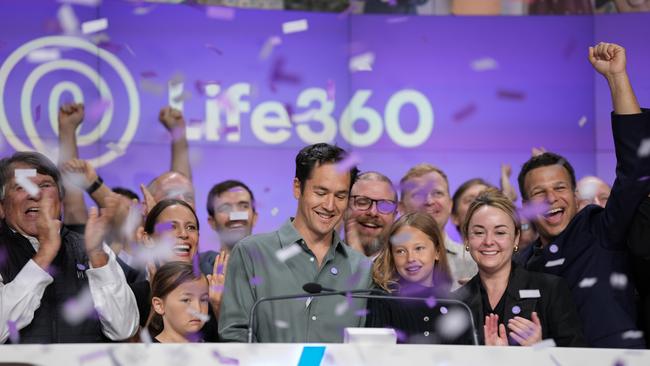 Life360 chief executive Chris Hull as the company listed on the NASDAQ in 2024.